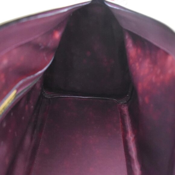 MUST DE CARTIER 2C Logo Hand Shoulder Bag Travel Leather Red 158-082225 - Picture 14 of 16